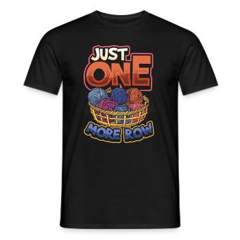 Nur Noch Eine Reihe Häkeln - Männer T-Shirt - Schwarz - Vorne - AI Model Male 178 light (178cm)