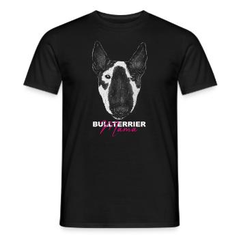 Bully Hunde Hunde Bullterrier Mama - Männer T-Shirt - Schwarz - Vorne - AI Model Male 178 light (178cm)
