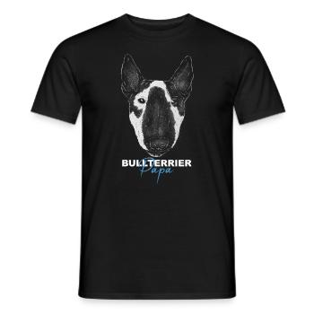 Bully Dogs Dogs Bull Terrier Dad - Men's T-Shirt - black - Front - AI Model Male 178 light (178cm)
