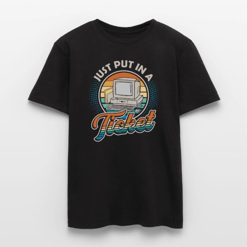 Ouvrez simplement un ticket Help Desk Tech Support T-shirt homme