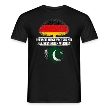 Deutsch mit pakistanischen Wurzeln - Männer T-Shirt - Schwarz - Vorne - AI Model Male 178 light (178cm)