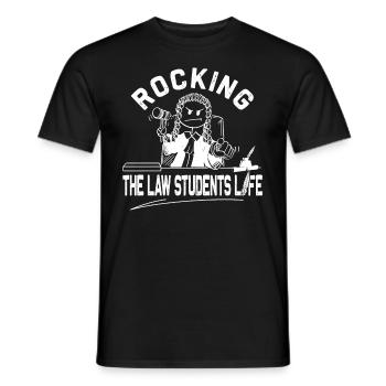 Rocking The Law Life - Drôle de faculté de droit - T-shirt homme - noir - Devant - AI Model Male 178 light (178cm)