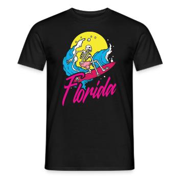 Florida - Männer T-Shirt - Schwarz - Vorne - AI Model Male 178 light (178cm)