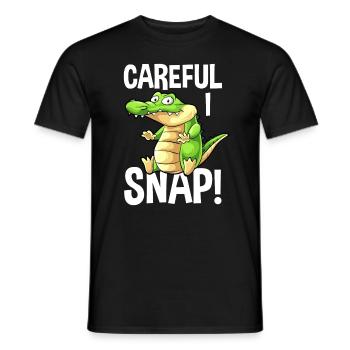 Alligator Alligator Crocodile Crocodile - T-shirt homme - noir - Devant - AI Model Male 178 light (178cm)