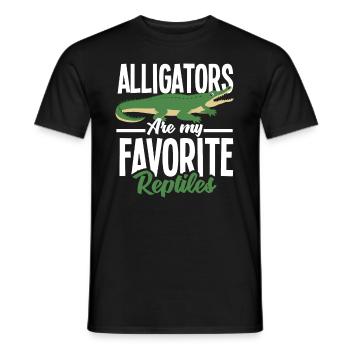 Alligator Alligator Crocodile Crocodile - T-shirt homme - noir - Devant - AI Model Male 178 light (178cm)