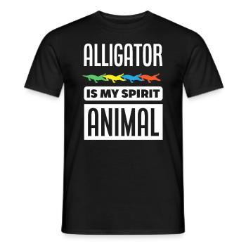 Alligator Alligatoren Krokodil Krokodile - Männer T-Shirt - Schwarz - Vorne - AI Model Male 178 light (178cm)