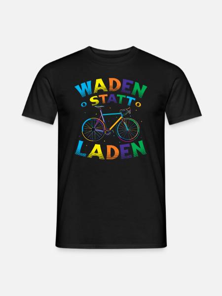 Waden Statt Laden, Mountain Bike, MTB. - Männer T-Shirt - Schwarz