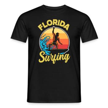 Florida - Männer T-Shirt - Schwarz - Vorne - AI Model Male 178 light (178cm)