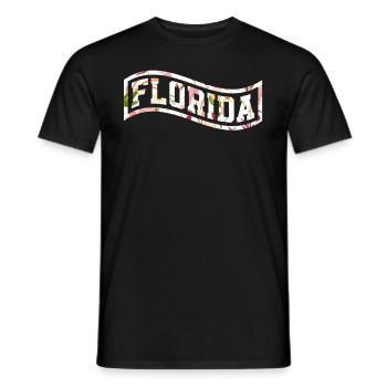 Florida - Männer T-Shirt - Schwarz - Vorne - AI Model Male 178 light (178cm)