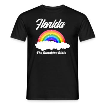 Florida - Männer T-Shirt - Schwarz - Vorne - AI Model Male 178 light (178cm)