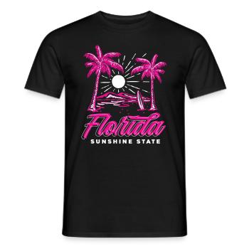 Florida - Männer T-Shirt - Schwarz - Vorne - AI Model Male 178 light (178cm)