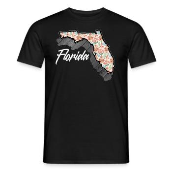 Florida - Männer T-Shirt - Schwarz - Vorne - AI Model Male 178 light (178cm)