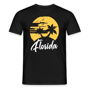Florida - Männer T-Shirt - Schwarz - Vorne - AI Model Male 178 light (178cm)