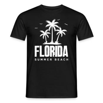 Florida - Männer T-Shirt - Schwarz - Vorne - AI Model Male 178 light (178cm)