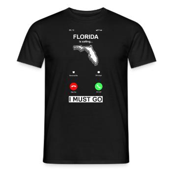 Florida - Männer T-Shirt - Schwarz - Vorne - AI Model Male 178 light (178cm)