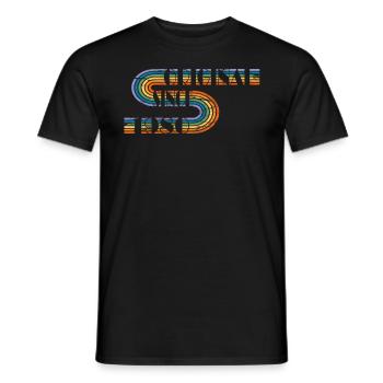 Vintage Birthday Design Original 1980 - Men's T-Shirt - black - Front - AI Model Male 178 light (178cm)