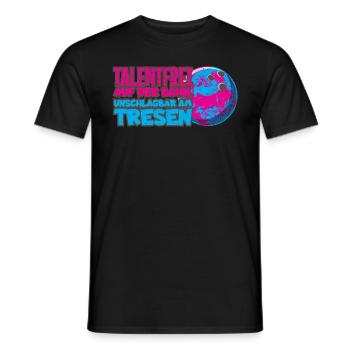 Bowling Bowler plays bowling alley Hobby balls - Men's T-Shirt - black - Front - AI Model Male 178 light (178cm)