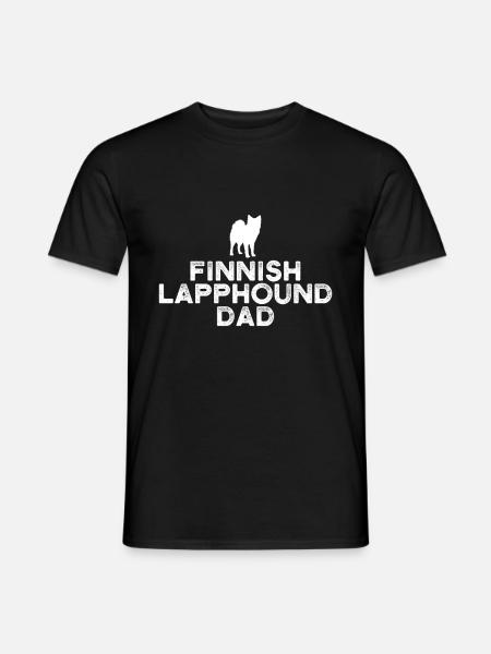 Finnish Lapphund Papa - Men's T-Shirt - black