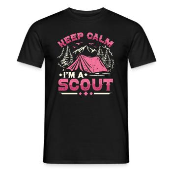 Scout Life Scout Camping Outdoor Scouting - T-shirt homme - noir - Devant - AI Model Male 178 light (178cm)