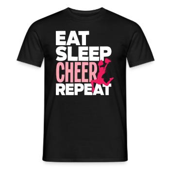 Drôle de pom-pom girl Cheerleading Cadeau - T-shirt homme - noir - Devant - AI Model Male 178 light (178cm)