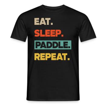 Kayak Canoë - T-shirt homme - noir - Devant - AI Model Male 178 light (178cm)