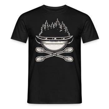 Kayak Canoë - T-shirt homme - noir - Devant - AI Model Male 178 light (178cm)