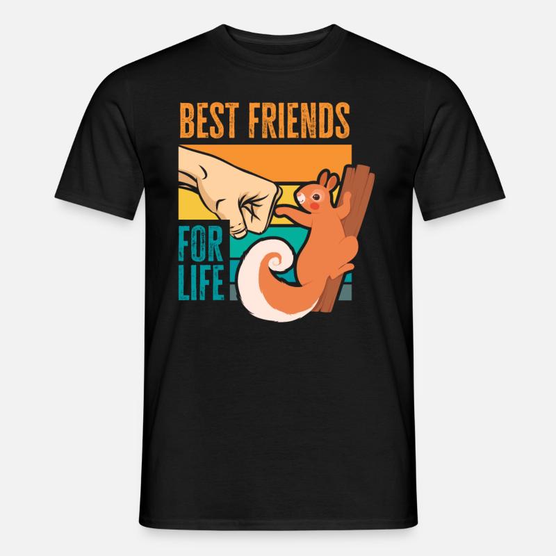 Eichhörnchen - Männer T-Shirt - Schwarz