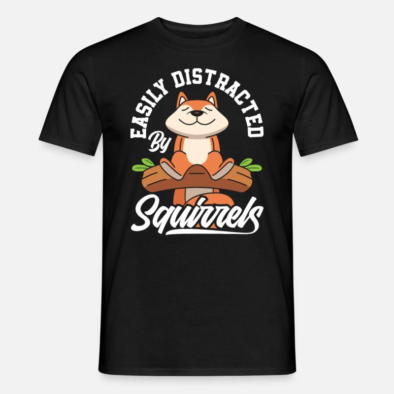 Eichhörnchen - Männer T-Shirt - Schwarz