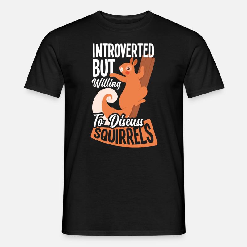 Eichhörnchen - Männer T-Shirt - Schwarz