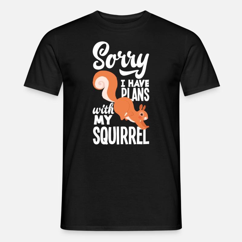 Eichhörnchen - Männer T-Shirt - Schwarz