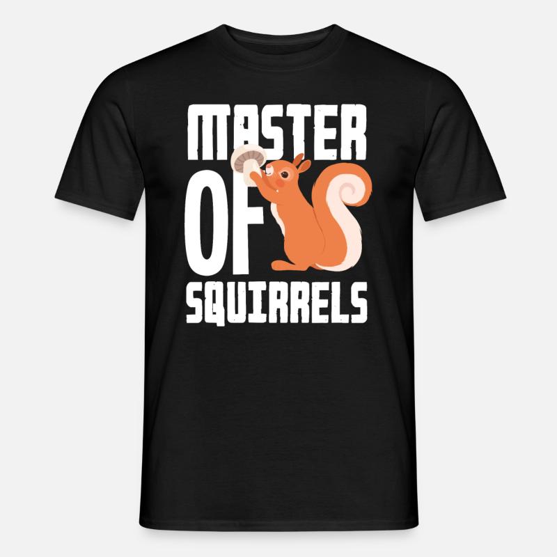Eichhörnchen - Männer T-Shirt - Schwarz
