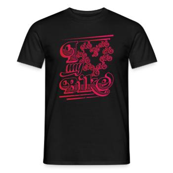 J’adore mes amateurs de vélo à vélo - T-shirt homme - noir - Devant - AI Model Male 178 light (178cm)