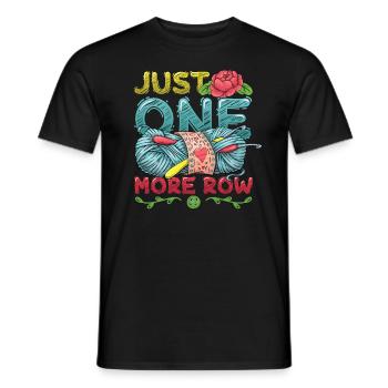 Nur Noch Eine Reihe Häkeln - Männer T-Shirt - Schwarz - Vorne - AI Model Male 178 light (178cm)