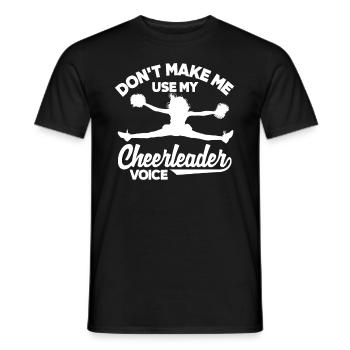 Lustiges Cheerleader Cheerleading Geschenk - Männer T-Shirt - Schwarz - Vorne - AI Model Male 178 light (178cm)