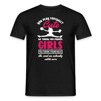 Lustiges Cheerleader Cheerleading Geschenk - Männer T-Shirt - Schwarz - Vorne - AI Model Male 178 light (178cm)