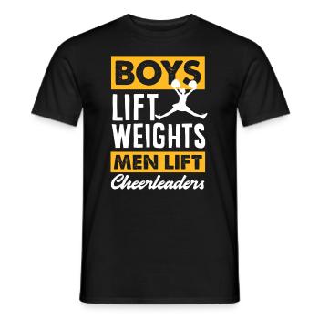 Lustiges Cheerleader Cheerleading Geschenk - Männer T-Shirt - Schwarz - Vorne - AI Model Male 178 light (178cm)