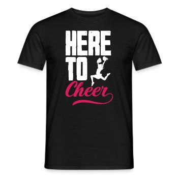 Drôle de pom-pom girl Cheerleading Cadeau - T-shirt homme - noir - Devant - AI Model Male 178 light (178cm)