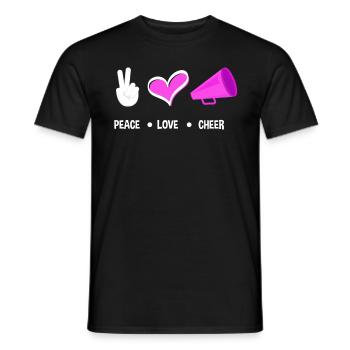 Lustiges Cheerleader Cheerleading Geschenk - Männer T-Shirt - Schwarz - Vorne - AI Model Male 178 light (178cm)