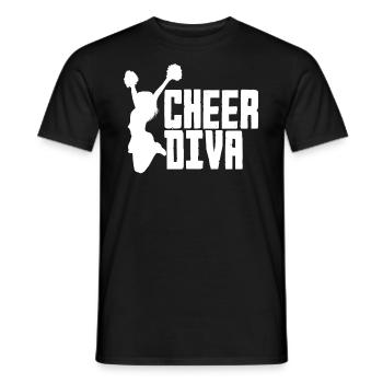 Lustiges Cheerleader Cheerleading Geschenk - Männer T-Shirt - Schwarz - Vorne - AI Model Male 178 light (178cm)