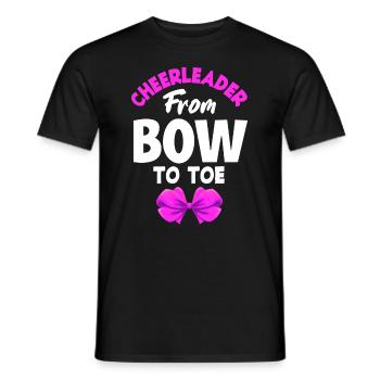 Lustiges Cheerleader Cheerleading Geschenk - Männer T-Shirt - Schwarz - Vorne - AI Model Male 178 light (178cm)