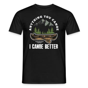 Kayak Canoë - T-shirt homme - noir - Devant - AI Model Male 178 light (178cm)