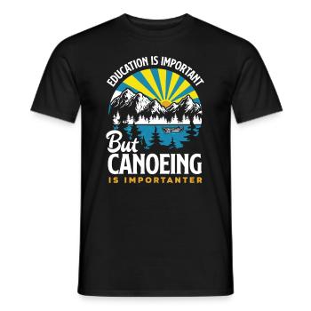 Kayak Canoë - T-shirt homme - noir - Devant - AI Model Male 178 light (178cm)