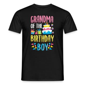 Grandma Of the Birthday Child - Men's T-Shirt - black - Front - AI Model Male 178 light (178cm)