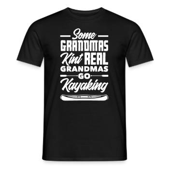 Kayak Canoë - T-shirt homme - noir - Devant - AI Model Male 178 light (178cm)