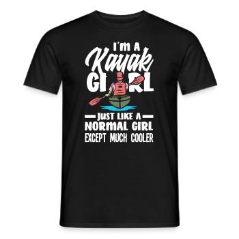 Kayak Canoë - T-shirt homme - noir - Devant - AI Model Male 178 light (178cm)