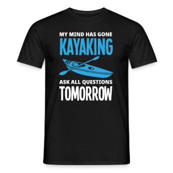 Kayak Canoë - T-shirt homme - noir - Devant - AI Model Male 178 light (178cm)