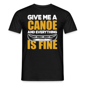 Kayak Canoë - T-shirt homme - noir - Devant - AI Model Male 178 light (178cm)