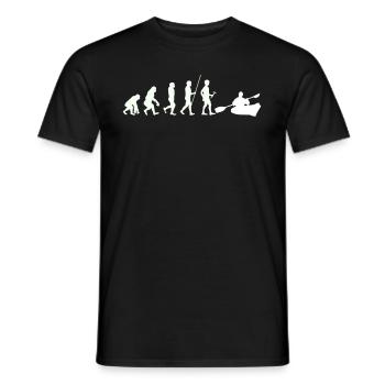 Kajak Kanu - Männer T-Shirt - Schwarz - Vorne - AI Model Male 178 light (178cm)
