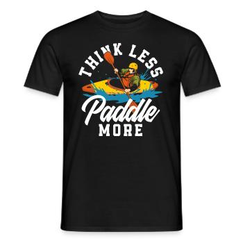 Kayak Canoë - T-shirt homme - noir - Devant - AI Model Male 178 light (178cm)