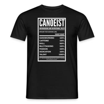Kayak Canoë - T-shirt homme - noir - Devant - AI Model Male 178 light (178cm)